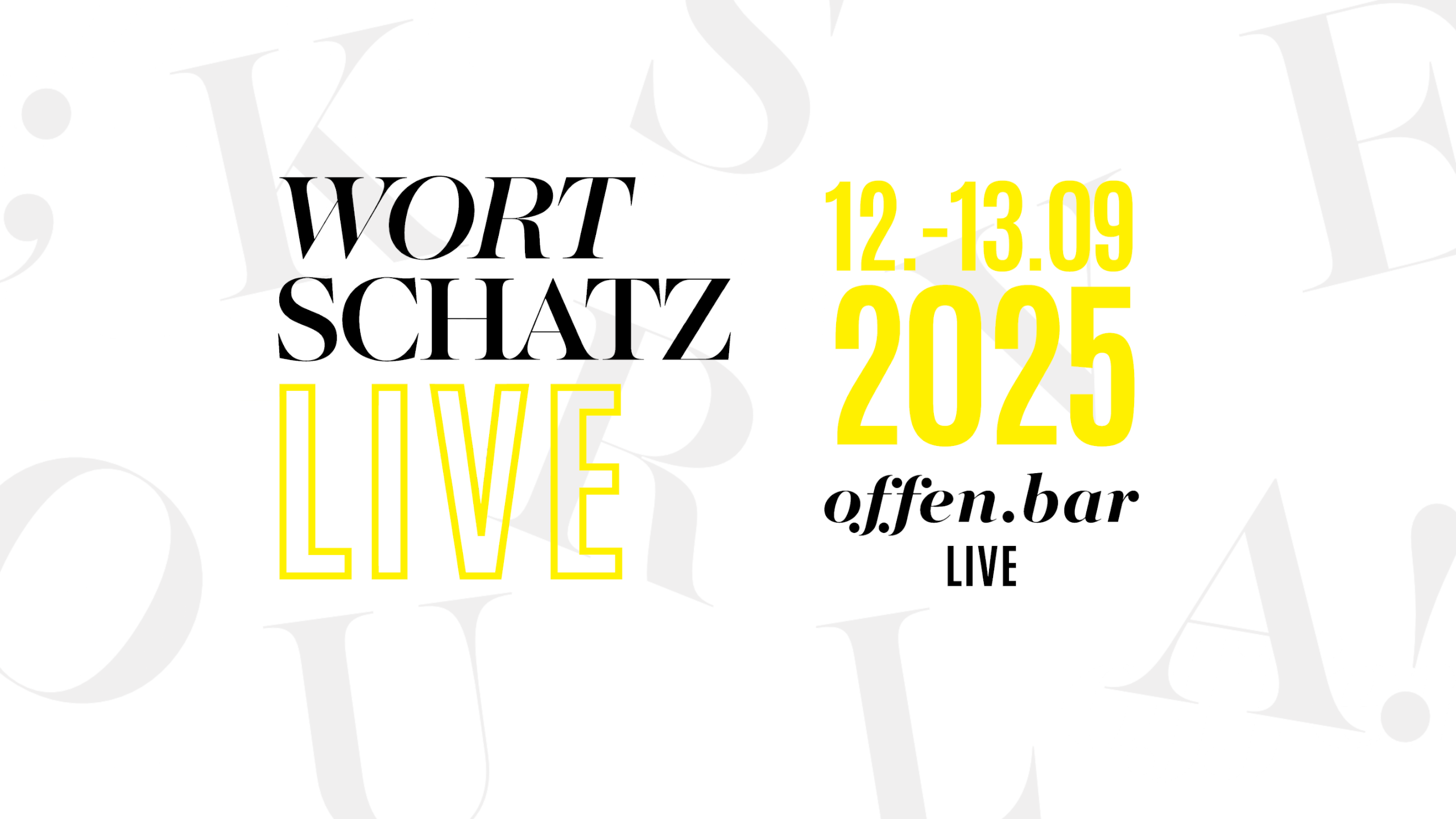 WORTSCHATZ offen.bar Live-Konferenz
